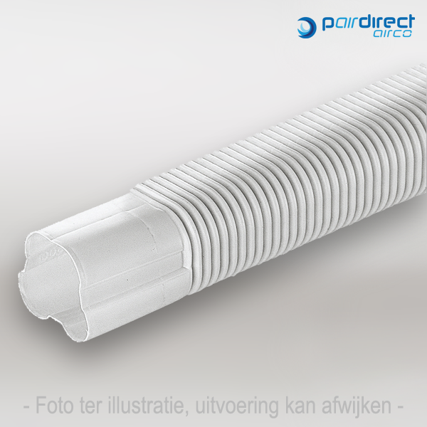 Flexibele kabelgoot SF-77-500-W Ø77 mm, lengte 500 mm Wit