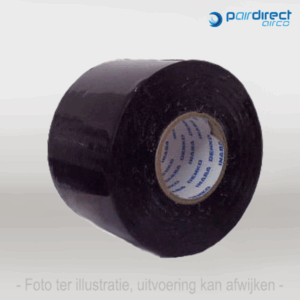Afwerktape HF-50-K 20 mtr.x 50 mm zwart