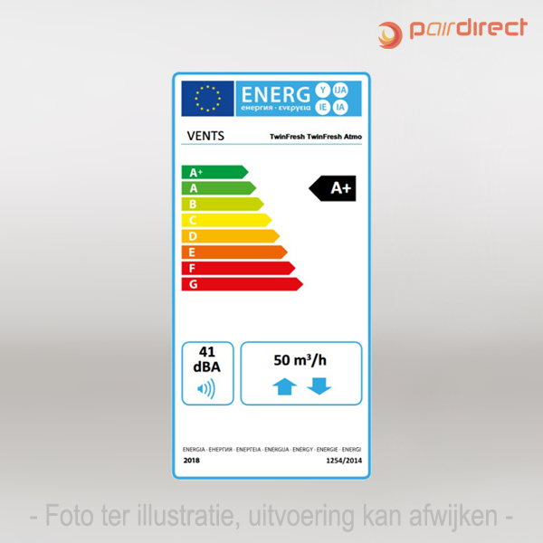 Decentrale WTW unit - TwinFresh Atmo - Afbeelding 4